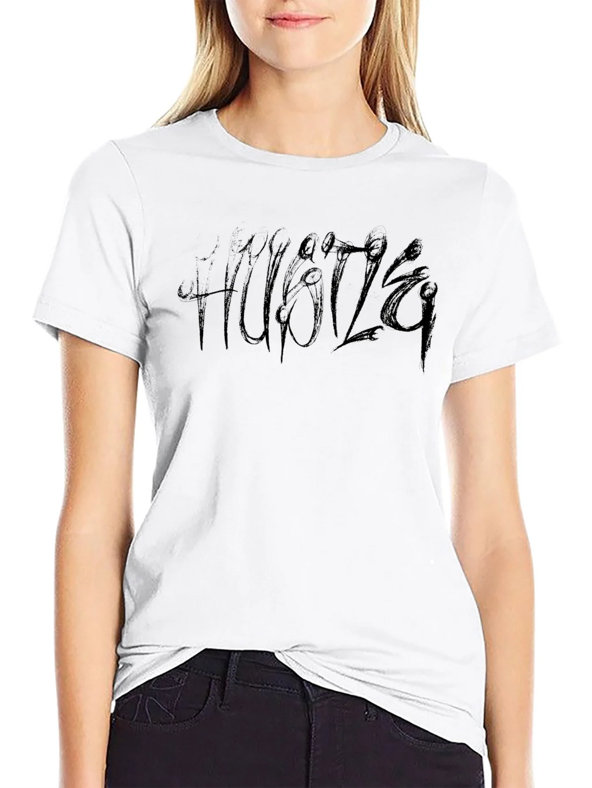 Black Hustle T-Shirt - Bold Graphic Tee product image 8