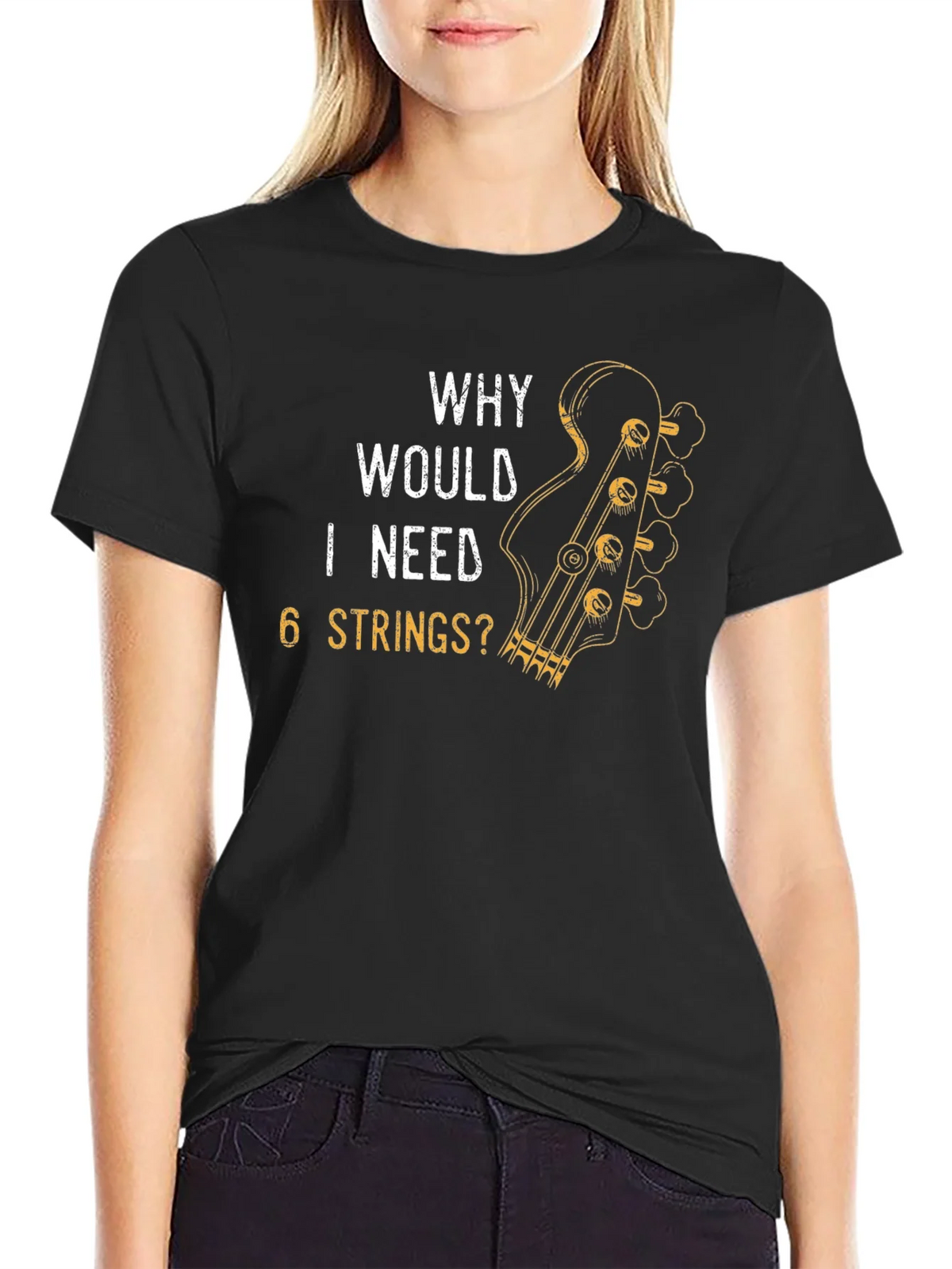 Why Would I Need 6 Strings? T-Shirt product image 2