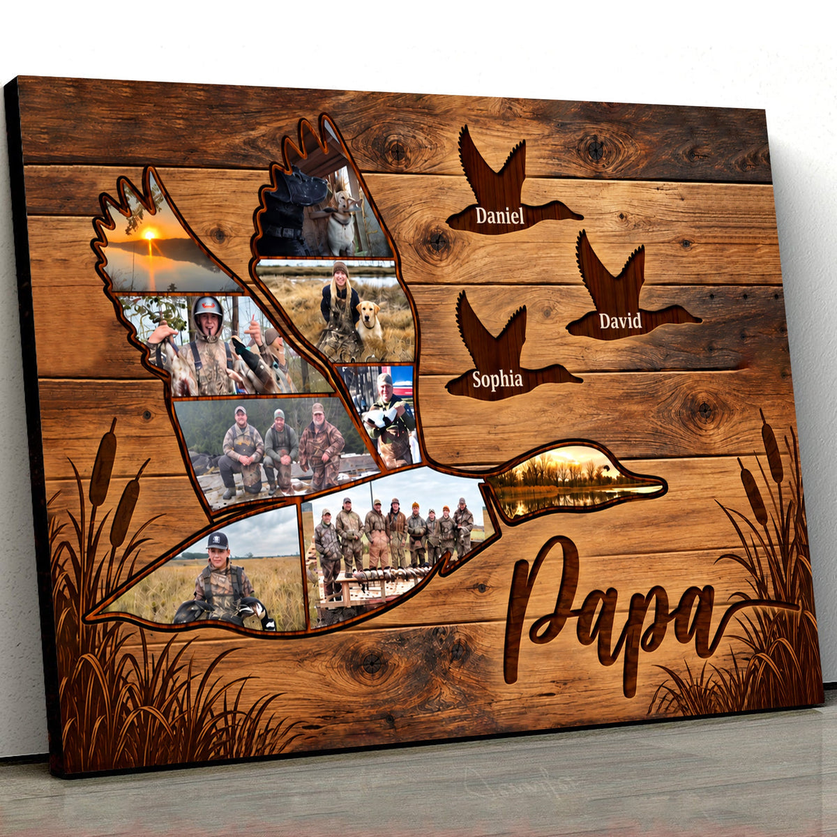 Personalized Duck Hunting Canvas