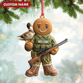 Personalized Hunter Gingerbread Christmas Ornament – Funny Acrylic Holiday Decor Gift