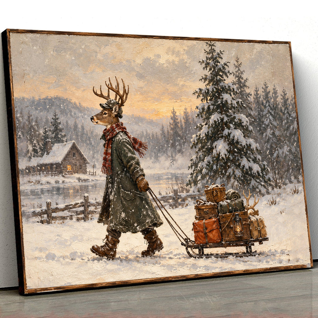 Winter Wanderer Buck Canvas