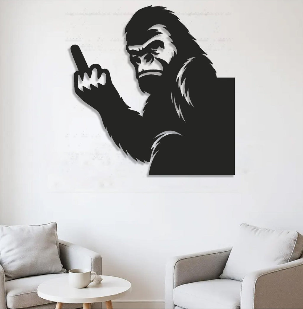 Funny Bigfoot Metal Sign WITH LED/WITHOUT LED - Hilarious Bigfoot Yard Decor