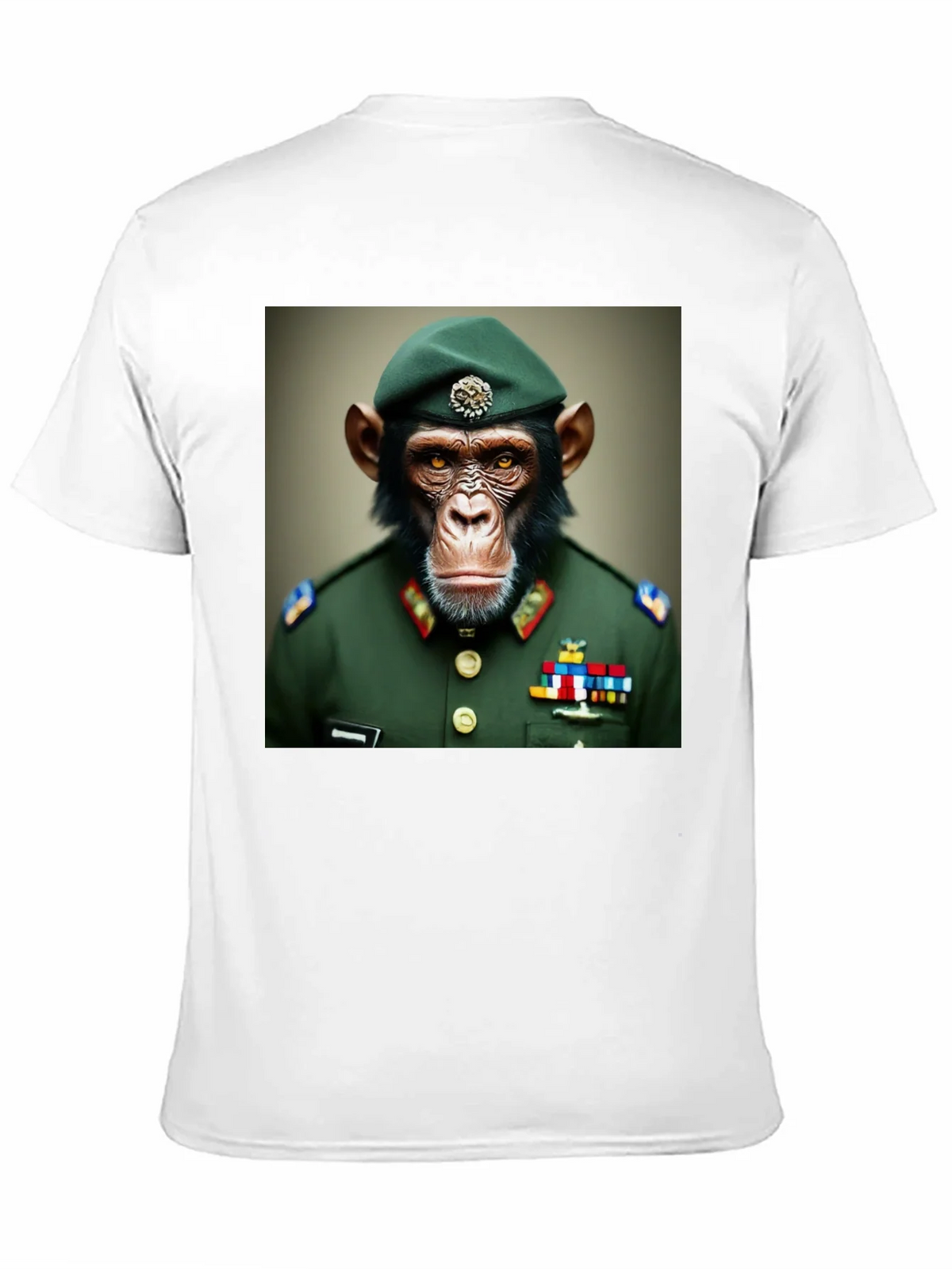 Chimp General T-Shirt: Novelty Military Ape Tee product image 10