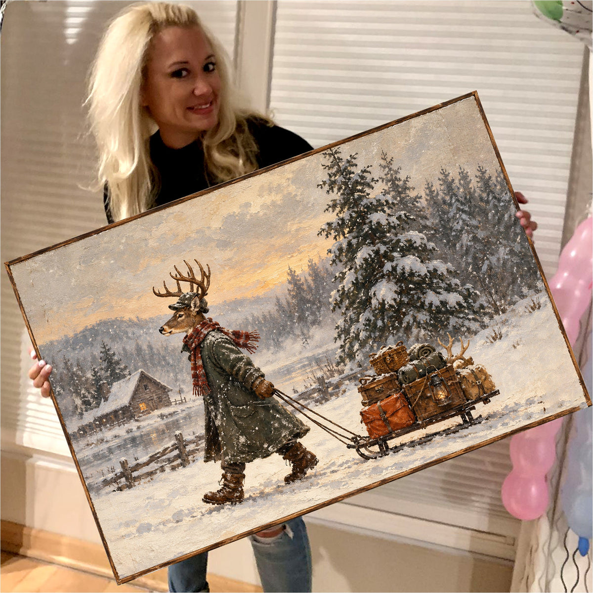 Winter Wanderer Buck Canvas