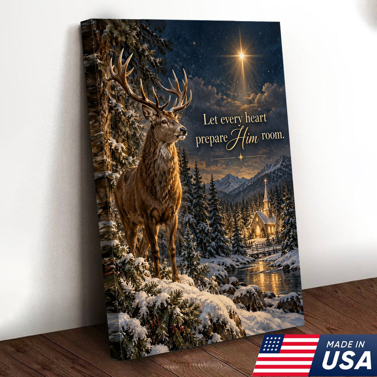 Christmas Star of Faith Canvas