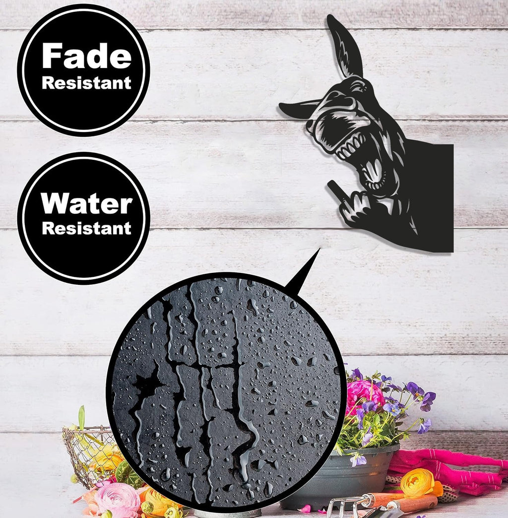 Funny Donkey Metal Sign WITH LED/WITHOUT LED - Hilarious Farm Yard Decor