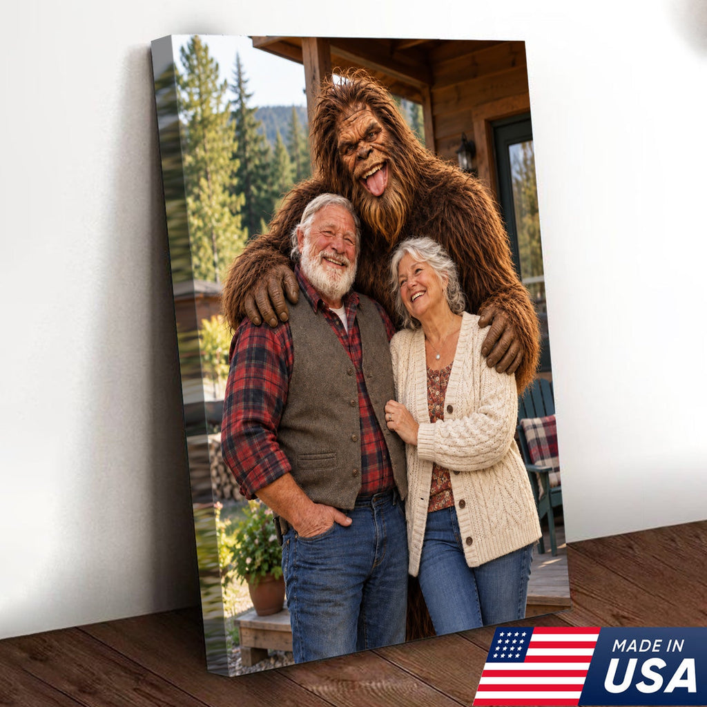 Custom Bigfoot Family Canvas