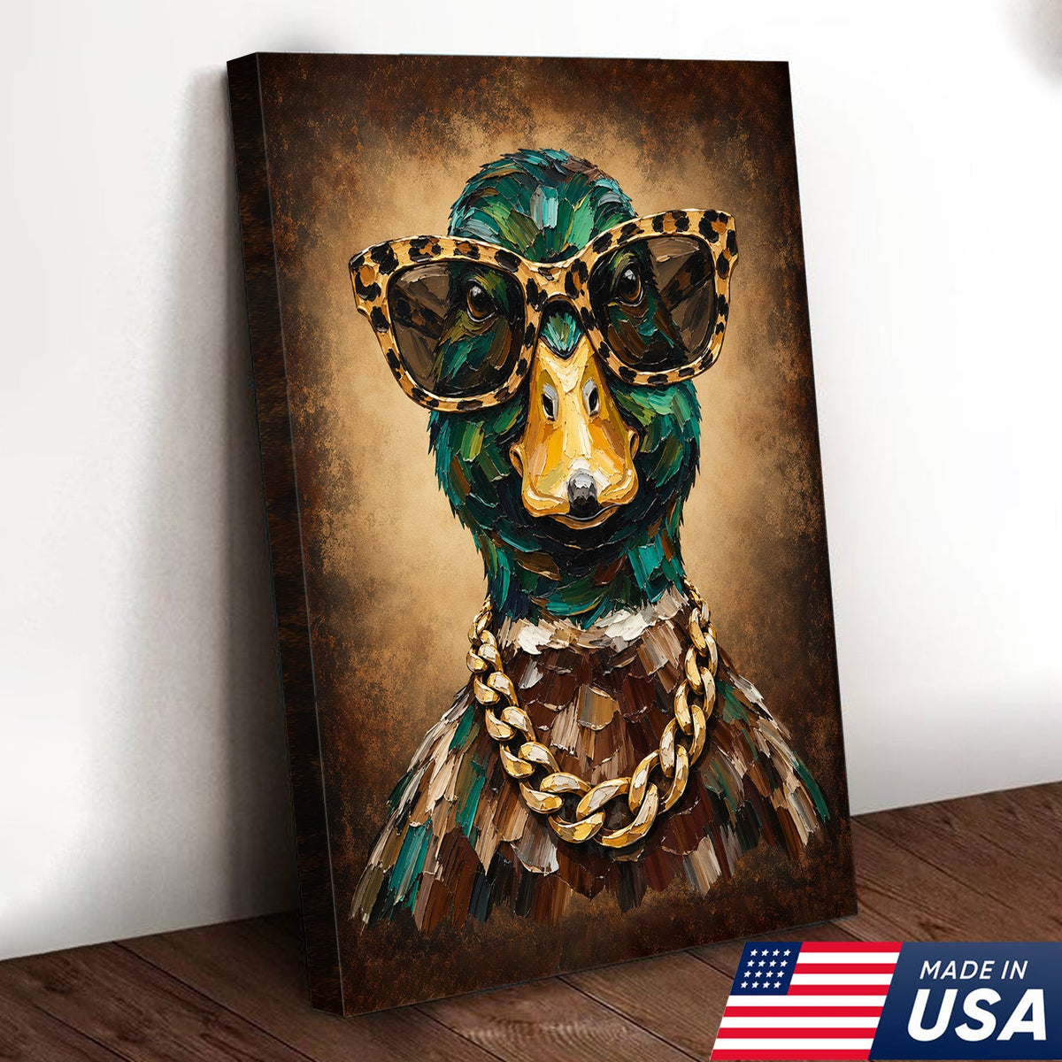 Mallard Drip King Canvas