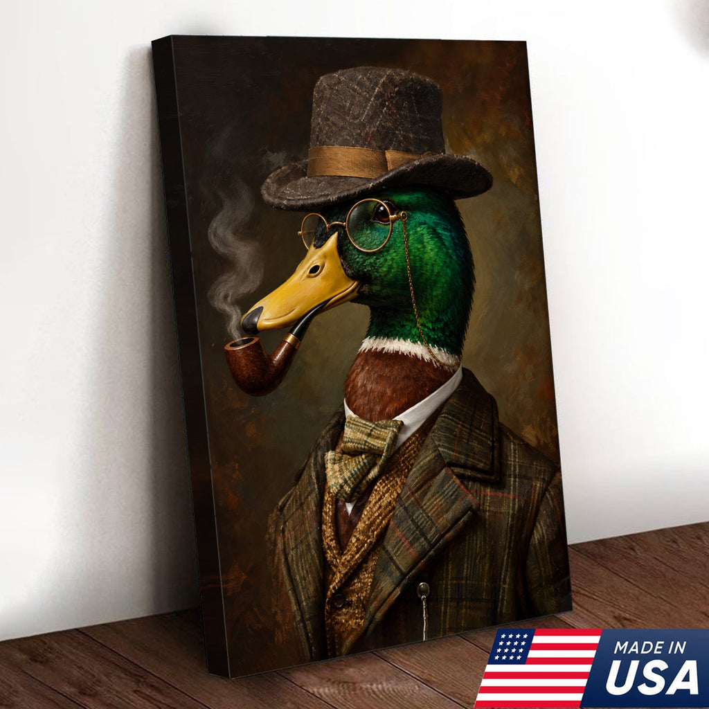 Vintage Gentleman Mallard Canvas
