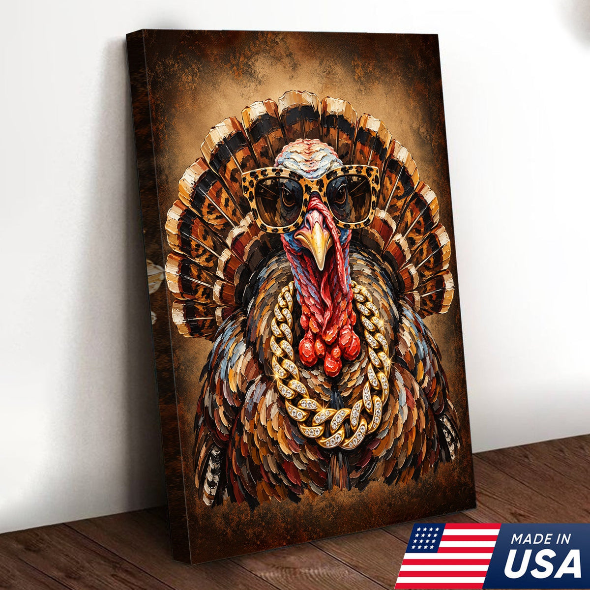 Turkey Drip King Canvas