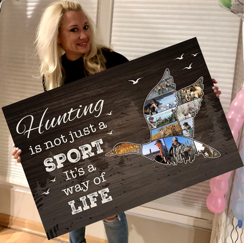 Personalized Duck Hunting Canvas Wall Art – Hunting Is Not Just A Sport It’s A Way Of Life