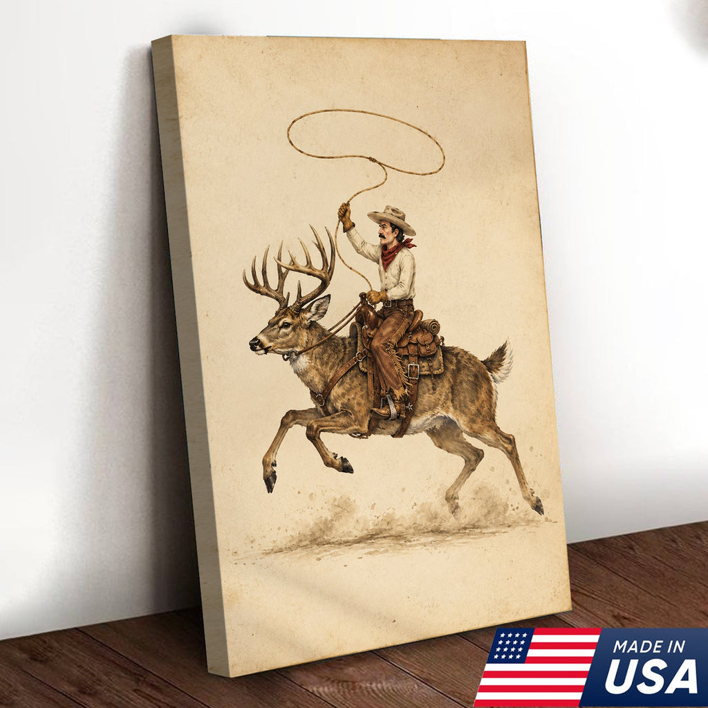 Lasso Buck Rider Canvas