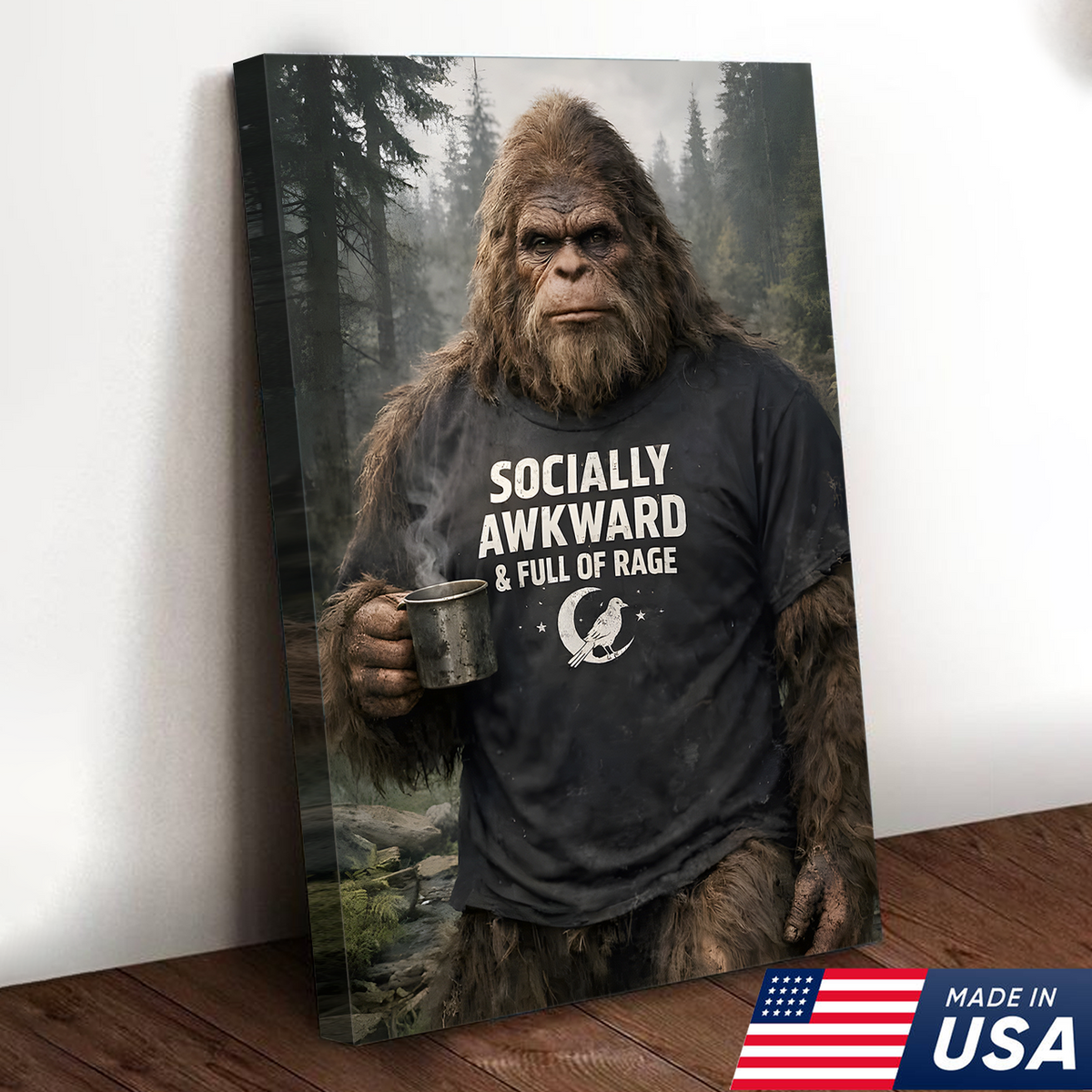 Socially Awkward Bigfoot Canvas