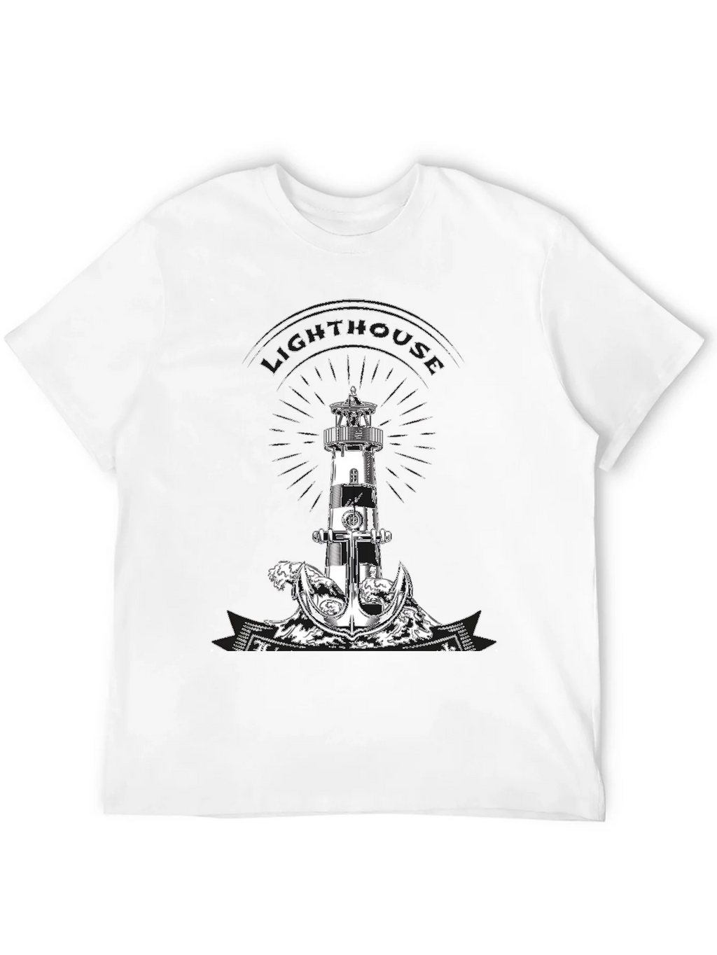 Lighthouse Anchor Graphic Tee - Nautical Style product image 11