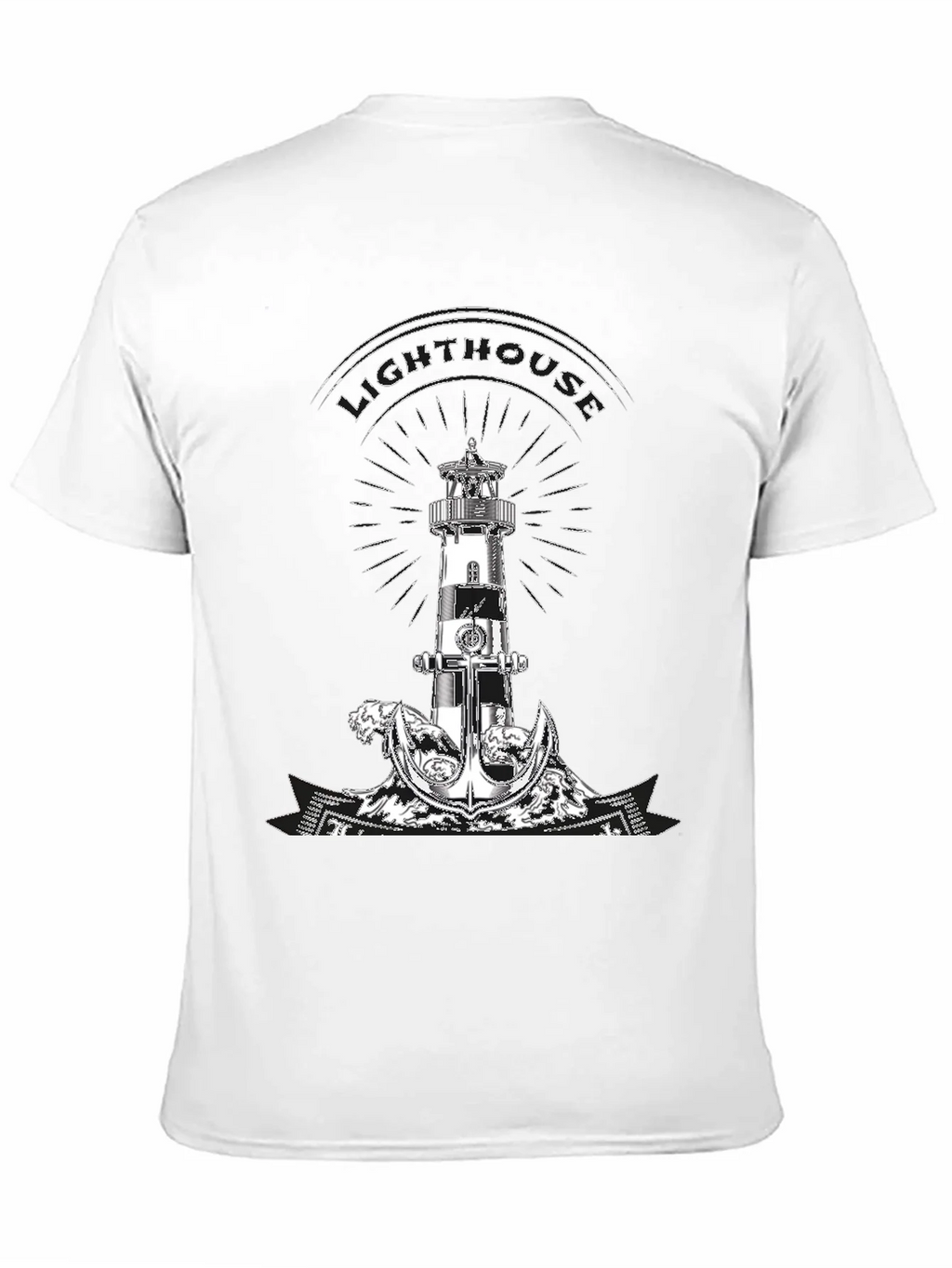 Lighthouse Anchor Graphic Tee - Nautical Style product image 10
