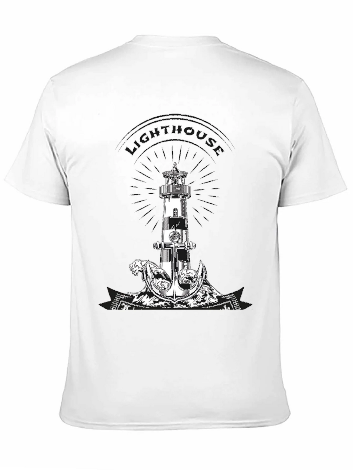 Lighthouse Anchor Graphic Tee - Nautical Style product image 10