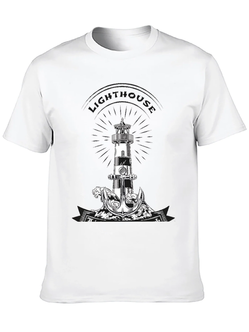Lighthouse Anchor Graphic Tee - Nautical Style product image 9