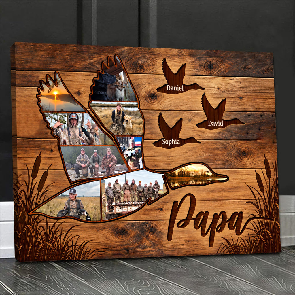 Personalized Duck Hunting Canvas