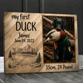 My First Duck Hunting Personalized Canvas, Custom Labrador Retriever Photo Wall Art