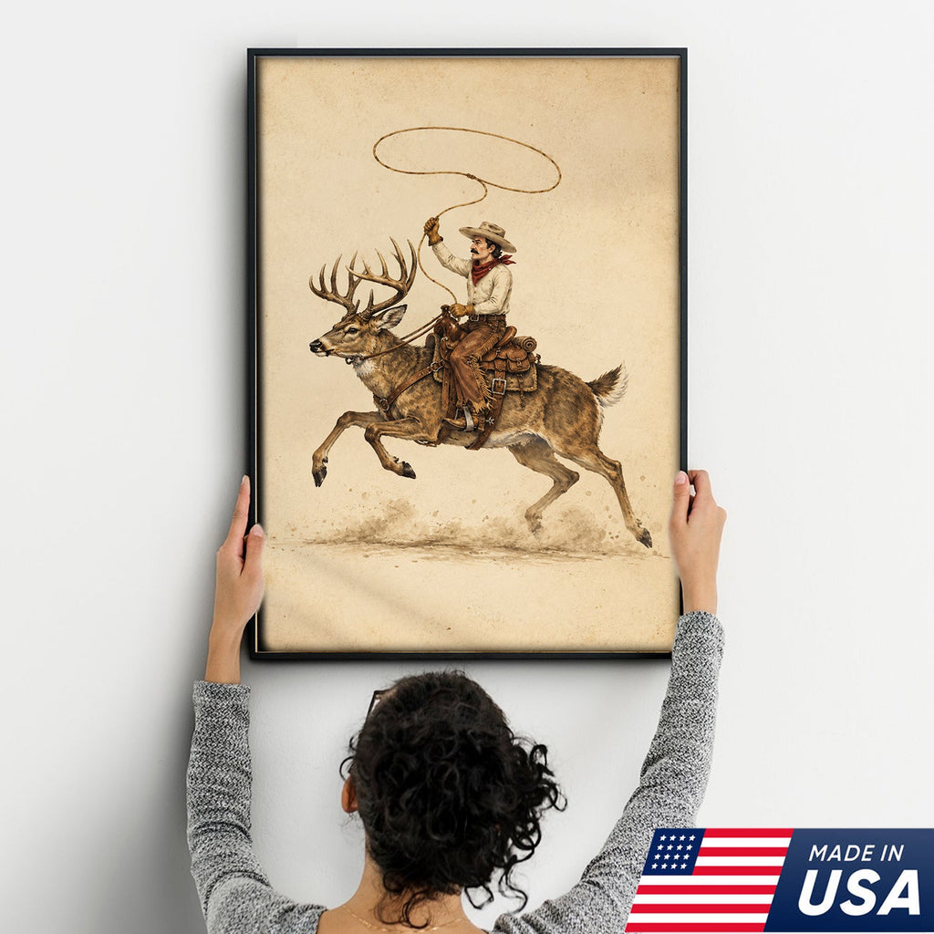 Lasso Buck Rider Canvas