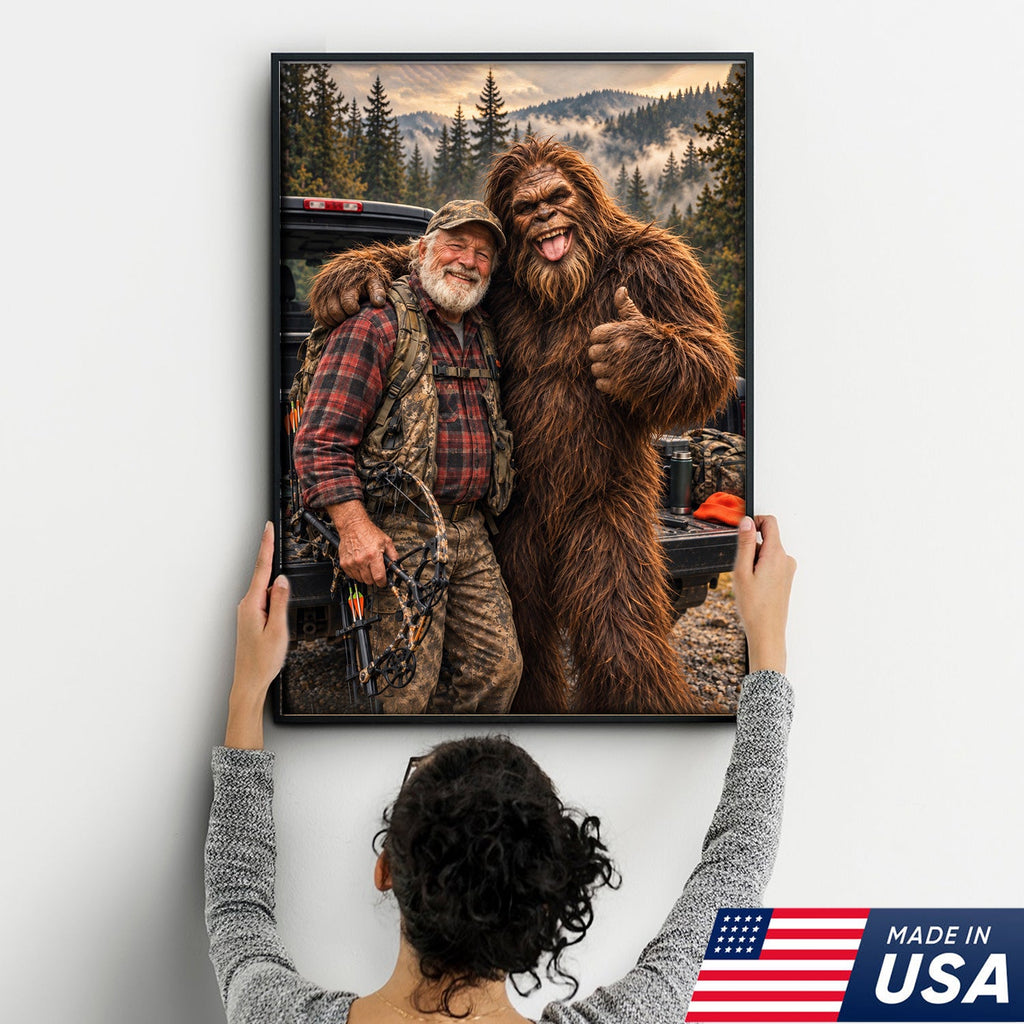 Custom Bigfoot Hunting Canvas