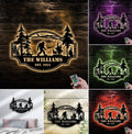 Personalized Bigfoot Metal Sign WITH LED/WITHOUT LED – Custom Name Sasquatch Wall Art