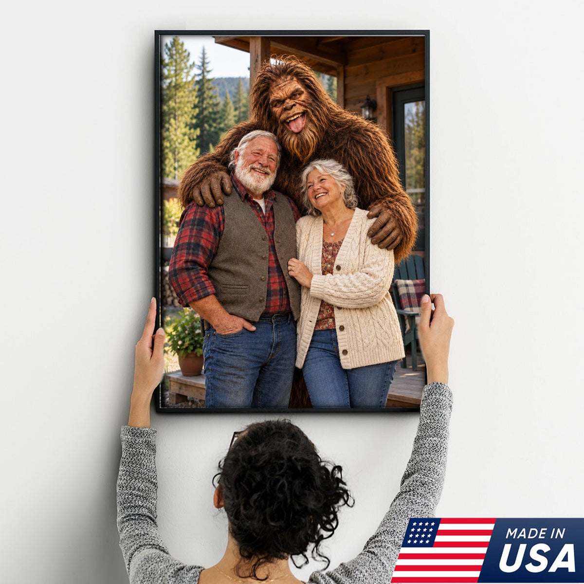 Custom Bigfoot Family Canvas
