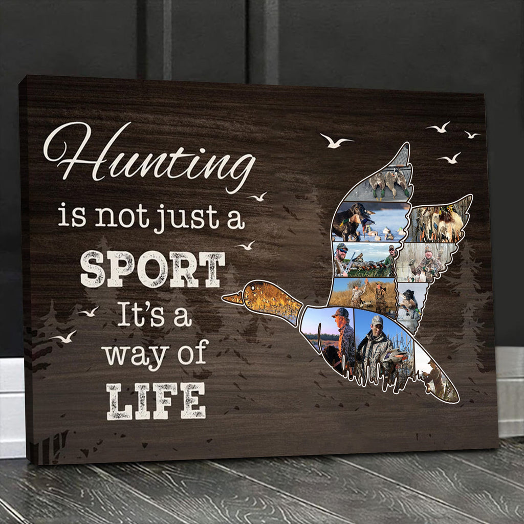 Personalized Duck Hunting Canvas Wall Art – Hunting Is Not Just A Sport It’s A Way Of Life