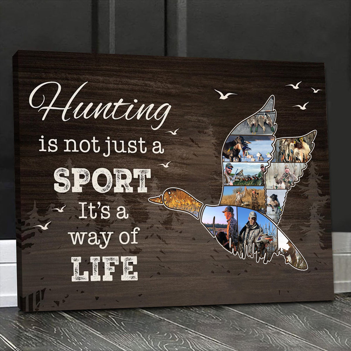 Personalized Duck Hunting Canvas Wall Art – Hunting Is Not Just A Sport It’s A Way Of Life