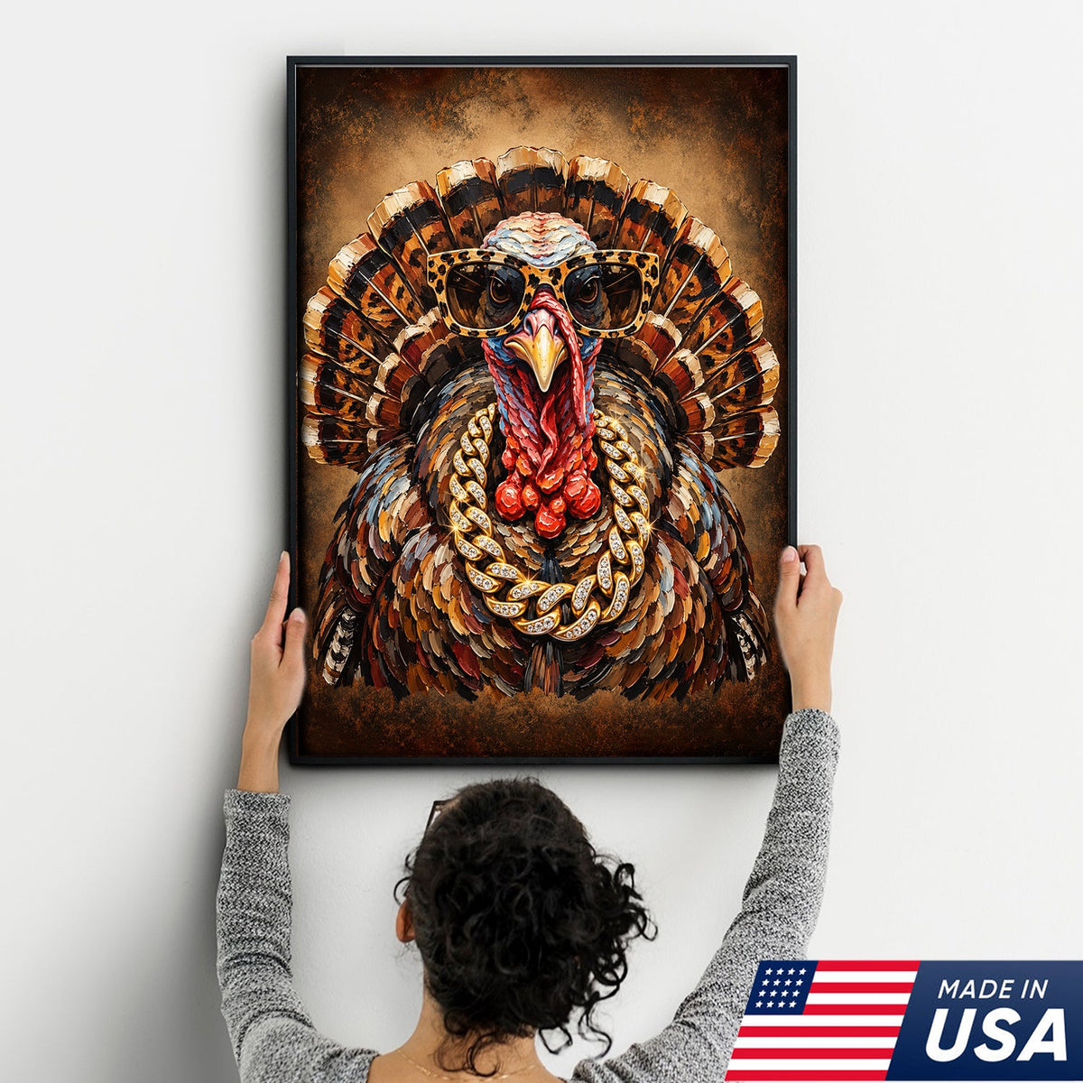 Turkey Drip King Canvas