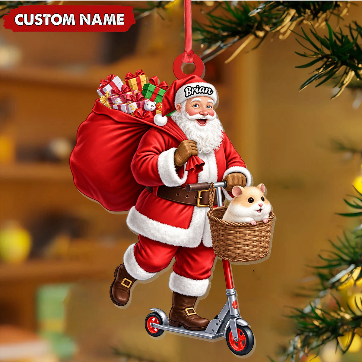 Personalized Santa Christmas Ornament Custom Name Magical Holiday Keepsake