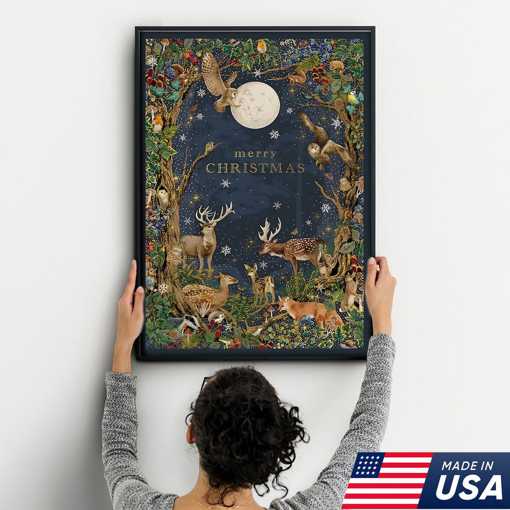 Enchanted Christmas Forest Canvas