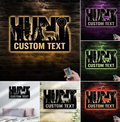 Personalized Bow Hunter Metal Sign WITH LED/WITHOUT LED, Custom Name Deer Light
