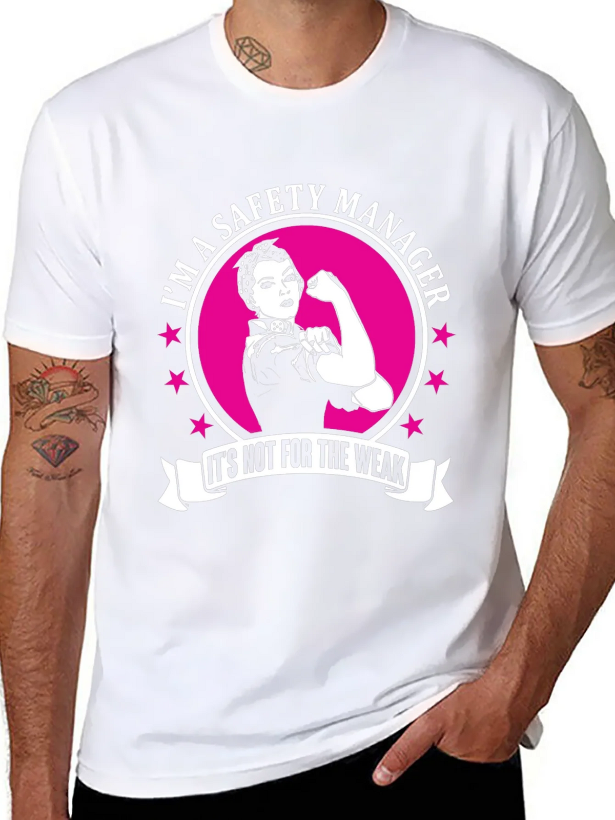 Safety Manager Strong Woman T-Shirt product image 7