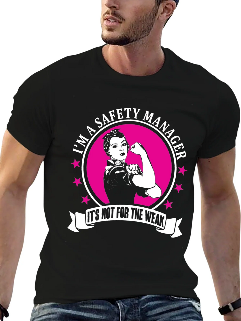 Safety Manager Strong Woman T-Shirt product image 6