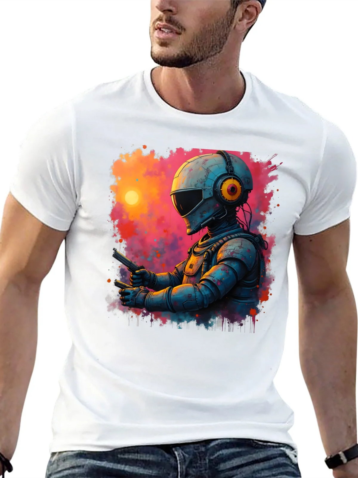 Retro Sci-Fi Astronaut T-Shirt product image 12