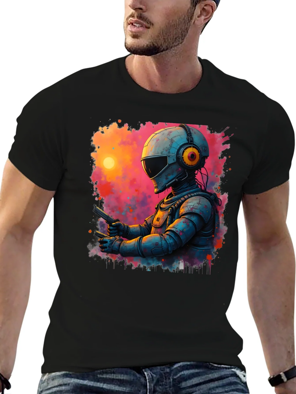 Retro Sci-Fi Astronaut T-Shirt product image 6