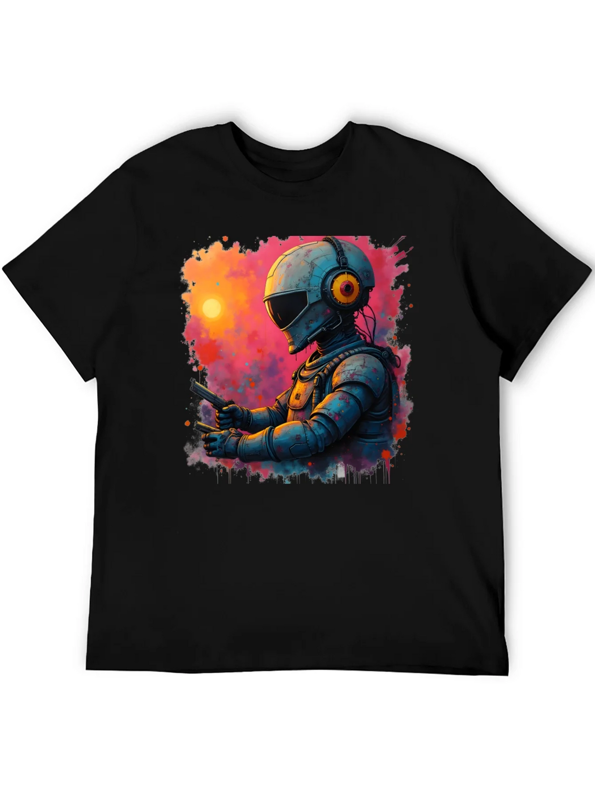Retro Sci-Fi Astronaut T-Shirt product image 5
