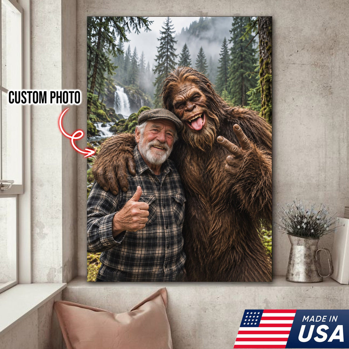 Custom Bigfoot Buddy Canvas