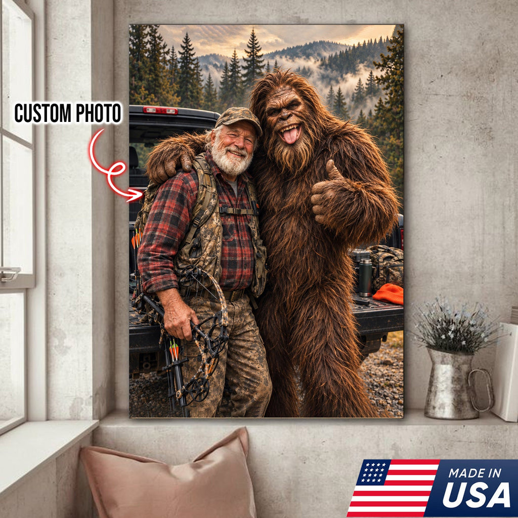 Custom Bigfoot Hunting Canvas
