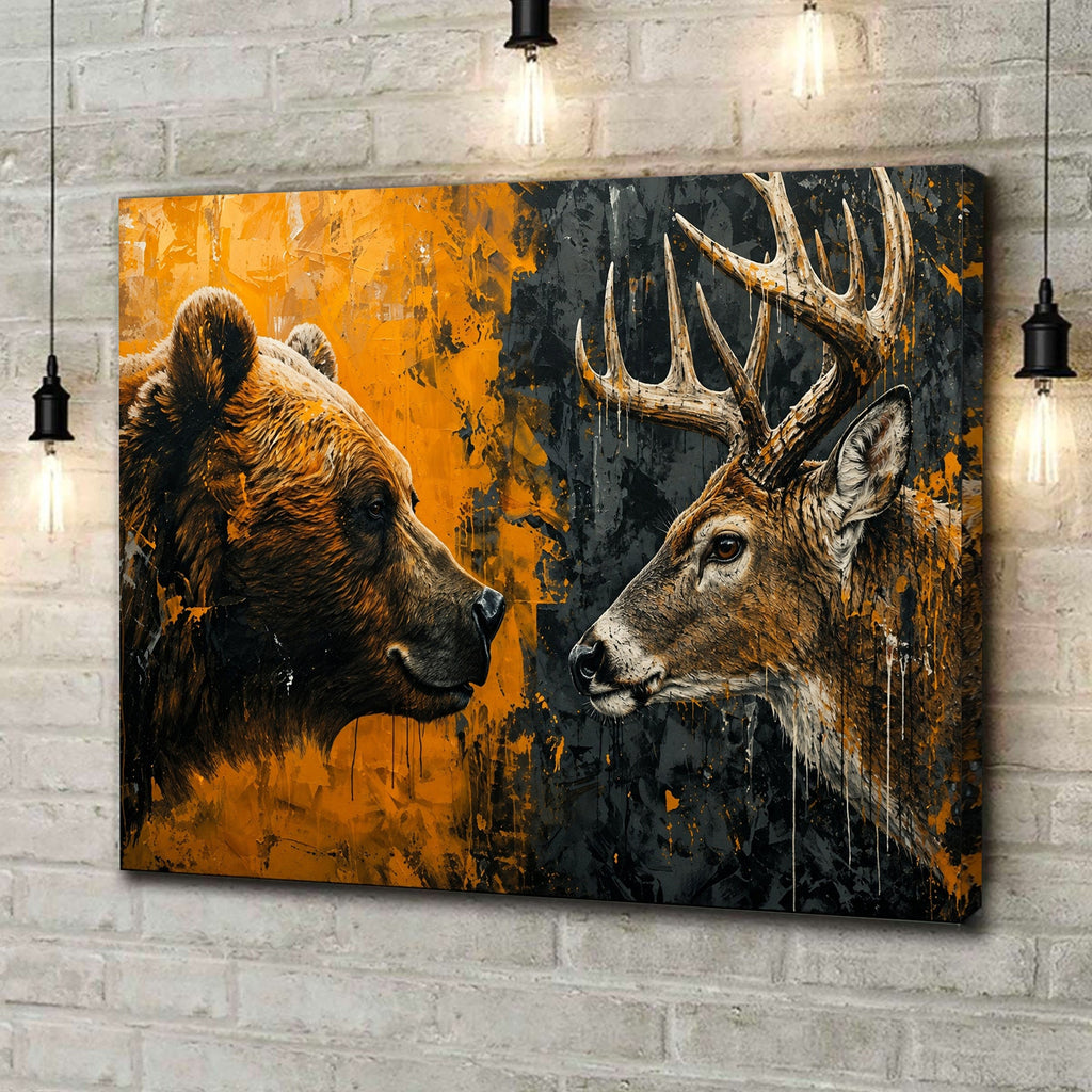 Wild Rivals Bear & Buck Canvas