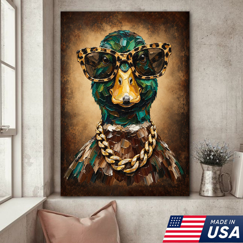 Mallard Drip King Canvas