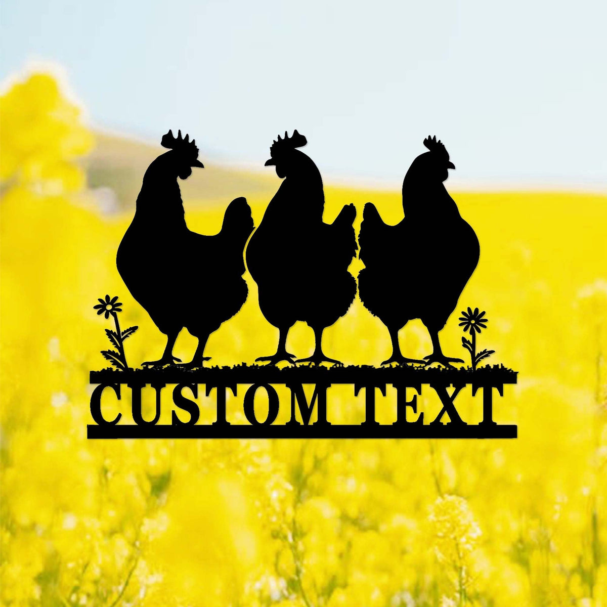 Personalized Chicken Farm Sign,Chicken Farmhouse Decor