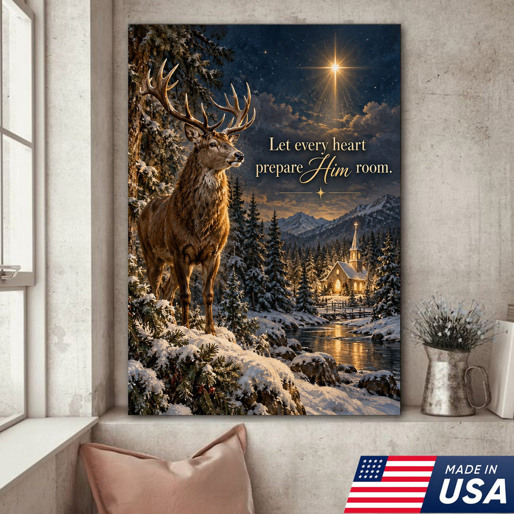 Christmas Star of Faith Canvas
