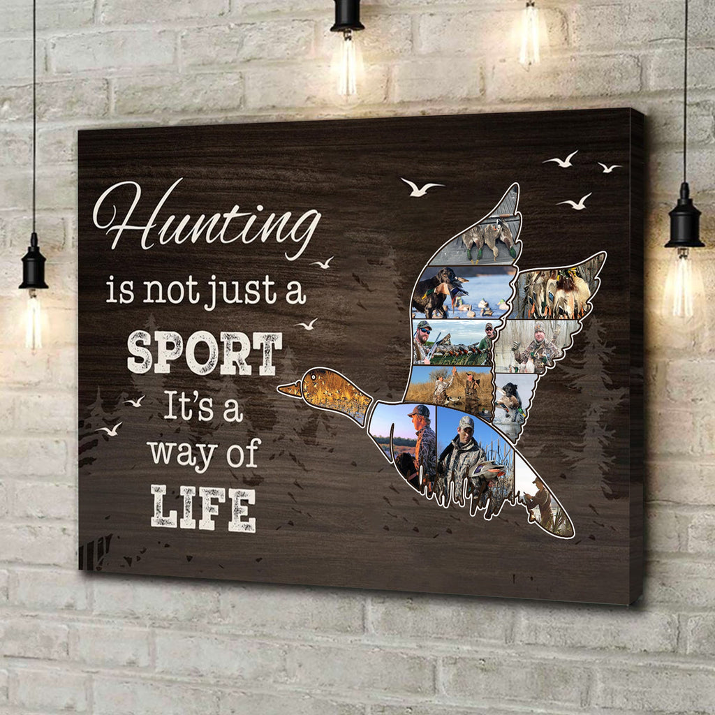 Personalized Duck Hunting Canvas Wall Art – Hunting Is Not Just A Sport It’s A Way Of Life