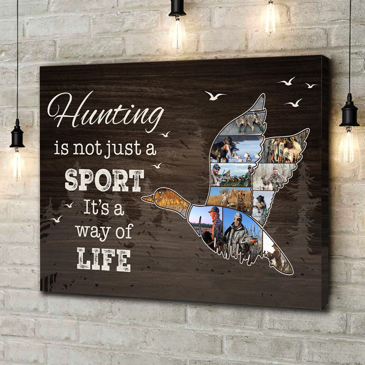 Personalized Duck Hunting Canvas Wall Art – Hunting Is Not Just A Sport It’s A Way Of Life