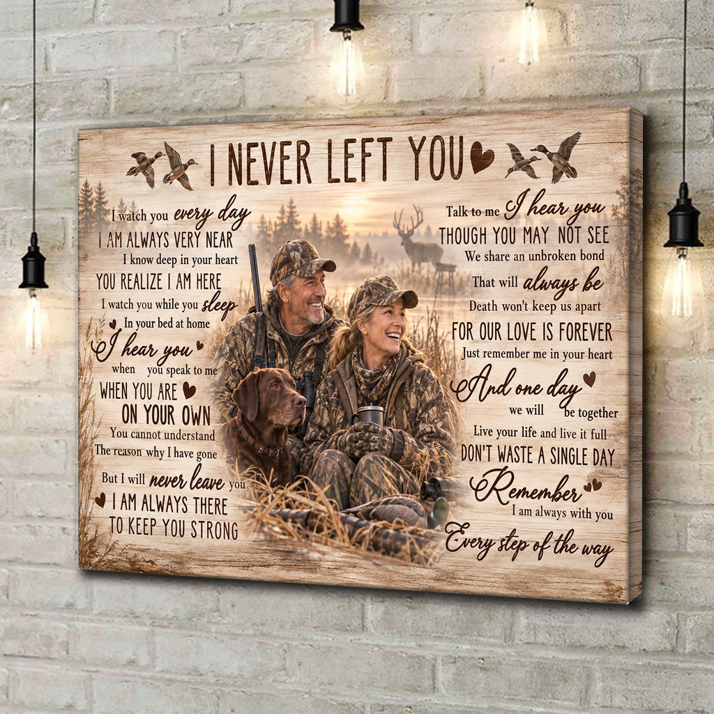 Personalized Hunting Memorial Canvas