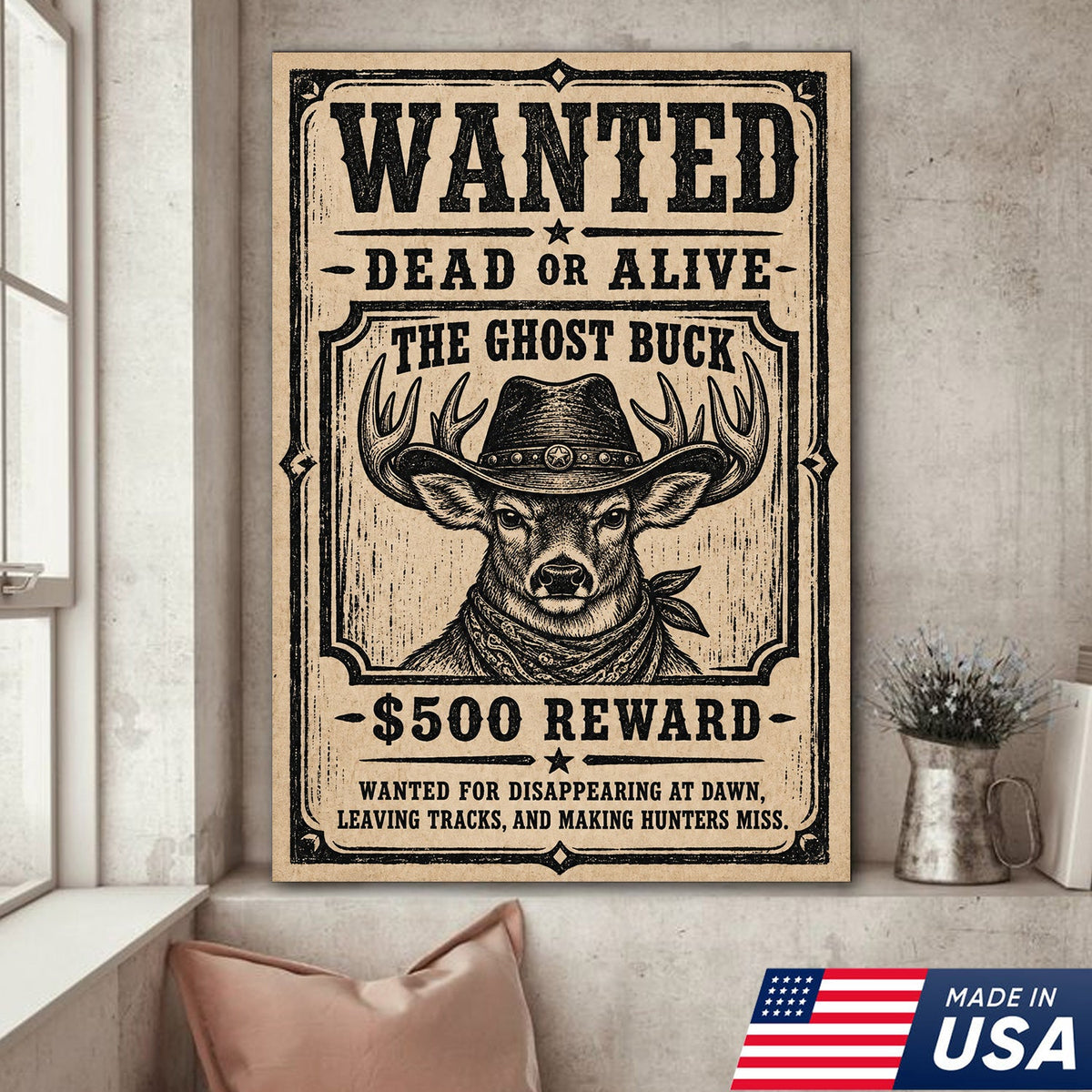 Wanted Ghost Buck Canvas product image 4
