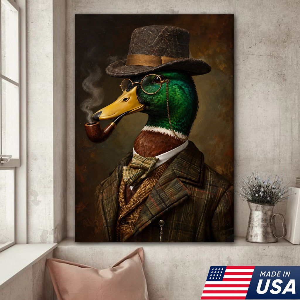Vintage Gentleman Mallard Canvas