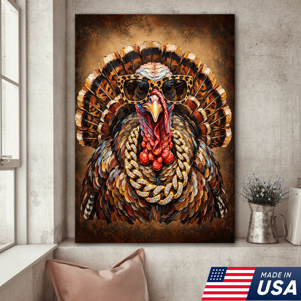 Turkey Drip King Canvas